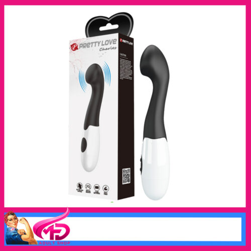 Pretty Love | Charles 30 Speeds G Spot Battery Vibrator 19cm Black