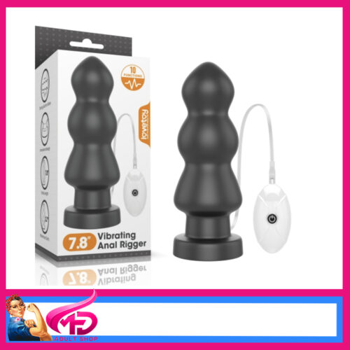 Lovetoy | Vibrating Anal Rigger Corded Battery Girthy 7.8" 10 Speeds