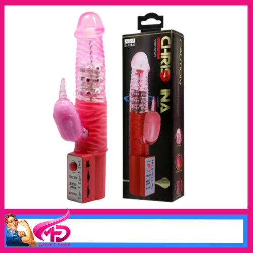 Chrisina | Love Bird Rabbit Battery 24cm Vibrator Multi Speed Pink