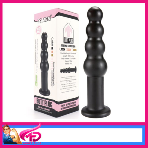 X-Men | Butt Plug Extra Girthy 700g Vac U Lock Ability 10" Anal Plug Pvc Black