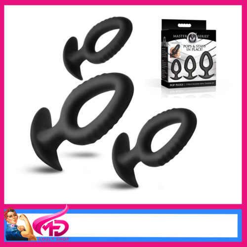 Master Series | Pop Plugs 3 Set Anal Trainer Kit Comfortable Wearable Anal Plugs