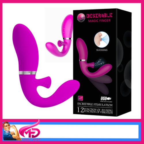 Desirable | Magic Finger Clit Vacuum Suction G Spot Dual Vibrator