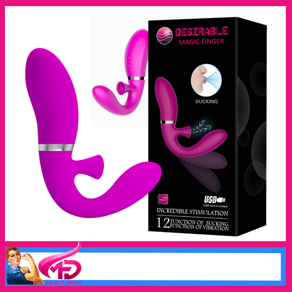 Desirable | Magic Finger Clit Vacuum Suction G Spot Dual Vibrator