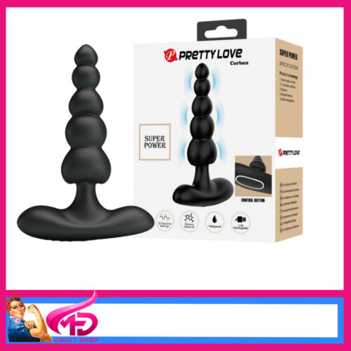 Pretty Love | Corban Anal Plug Vibrator 12 Speeds 12cm Slimline Waterproof