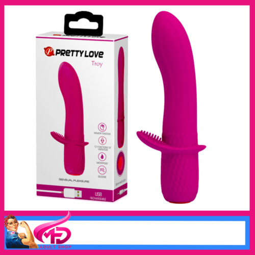 Pretty Love | Troy 15cm Mini Vibrator G Spot Clit Brush 12 Speeds