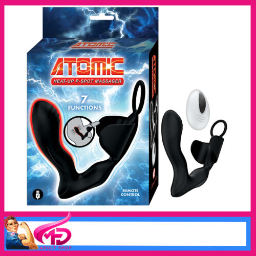Atomic | Vibrating Warming Anal Plug With Cock Cupping Strap Ring