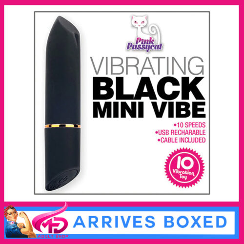 Pink Pussycat | Vibrating Mini Vibe Bullet Angled Edge 10 Speeds Waterproof