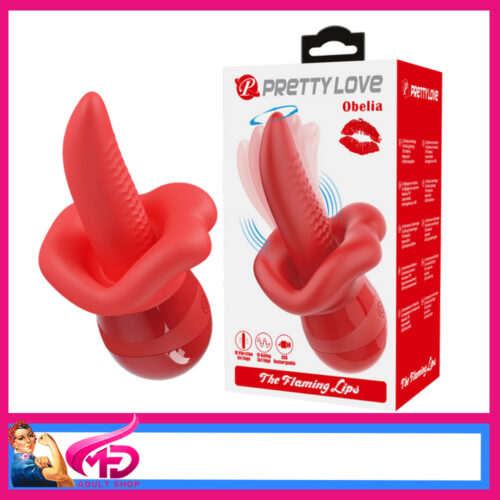 Pretty Love | Obelia 13.8cm Flaming Lips 10 Licking Clitoris Tongue 10 Vibrations