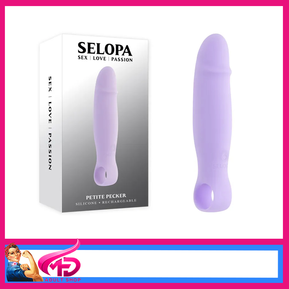 Selopa Petite Pecker Purple 11.7 cm USB Rechargeable Mini Vibrator
