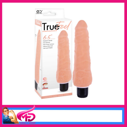 True Feel Slim 6.5" Battery Multi Speed Super Soft Outer Hard Inner