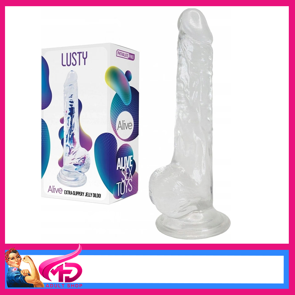 Alive | Dildo Lusty 7" by Adrien Lastic Penis Slippery Tpe Jelly Clear