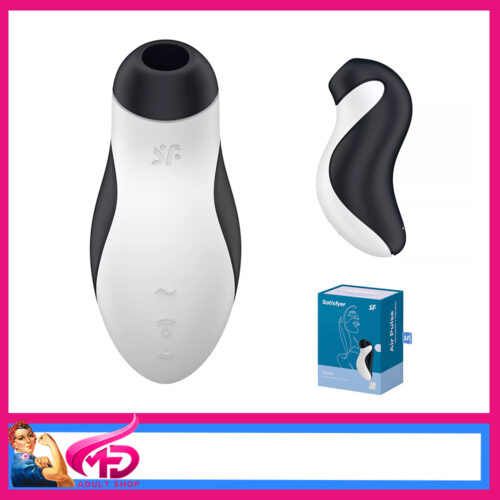 Satisfyer Orca Air Wave usb Waterproof 10 Vibrations 11 Air 4" Black White 2 Motors