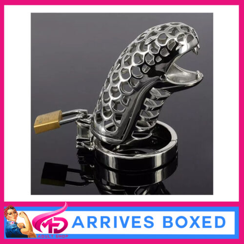 Cock Blocked | Chastity Cage For Men Stainless Steel "COBRA" 50mm