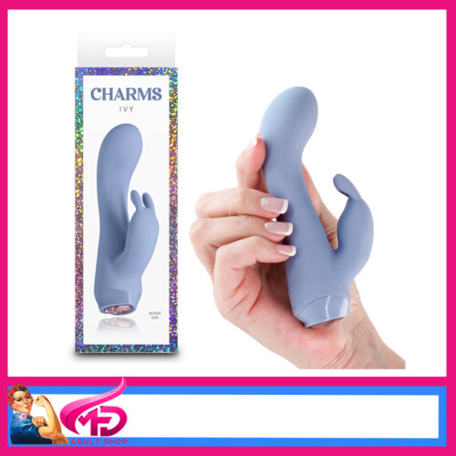 NS Novelties | Charms “Ivy” 8.9cm Insert Mini Usb 10 Speeds Rabbit Blue