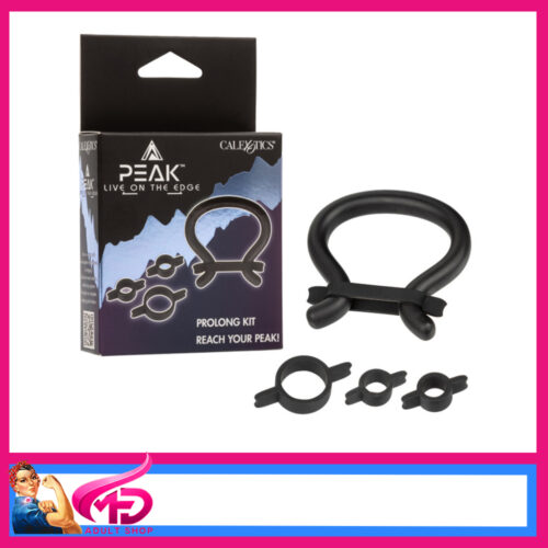 Peak™ Prolong Kit Cock Ring With Adjustable Bands 1.5" 1.75" SE-5400-50-3