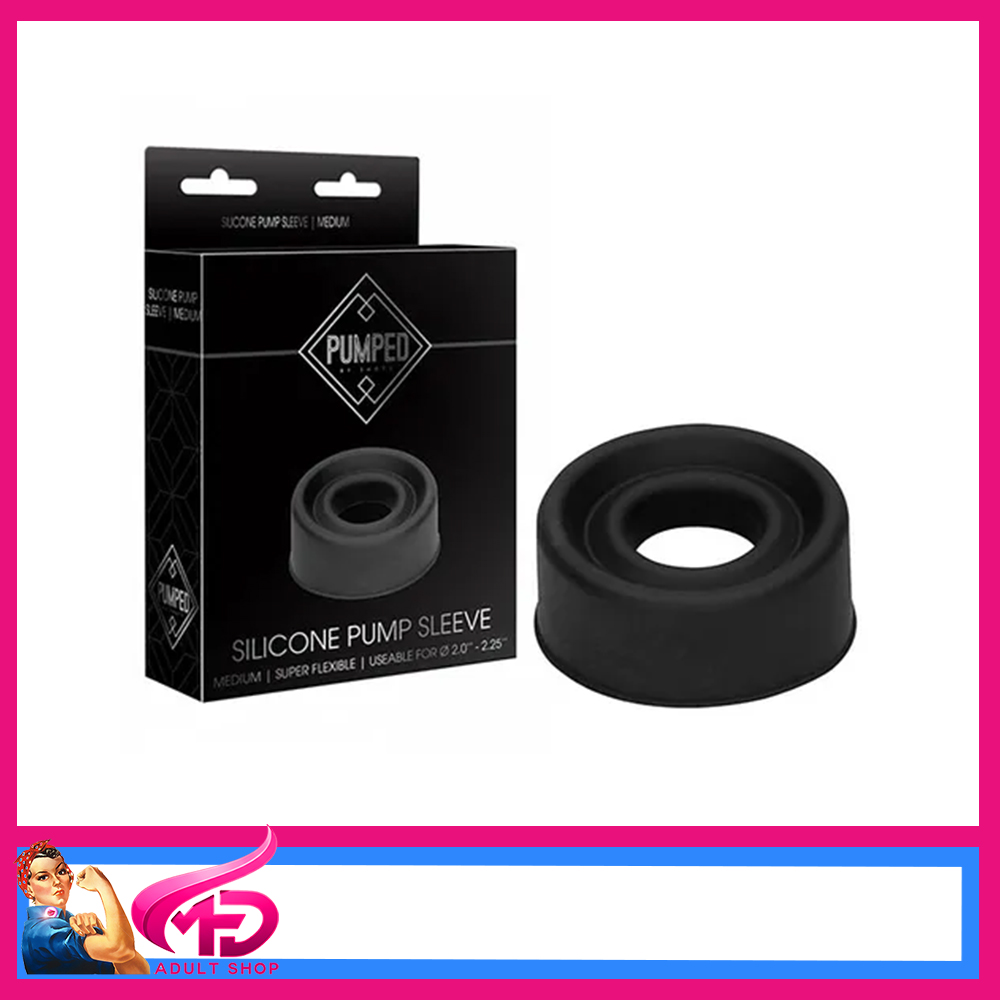 Pumped Silicone Pump Sleeve Medium PMP027BLK 6.5cm x3cm