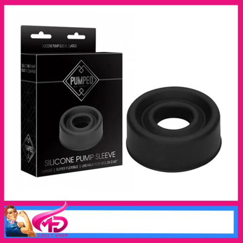 PUMPED Silicone Pump Sleeve Large 7cm x 3cm PMP028BLK