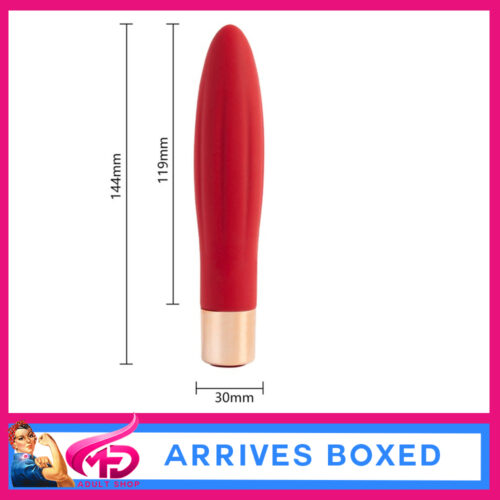 Aphrodisia | Charming Vibrator Usb Caressing G 14.5cm x 2.6cm 7 Speeds Silicone Red