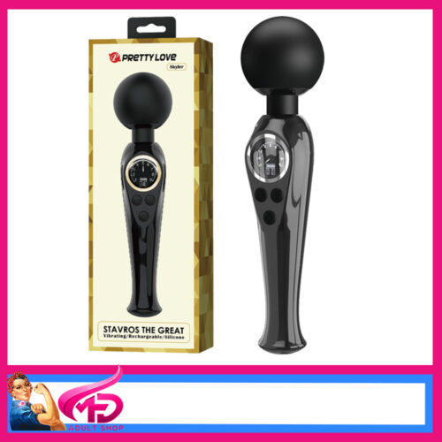 Pretty Love | Vibrator 22.4cm Massager Usb Wand Digital 9 Speeds Wand |Skyler