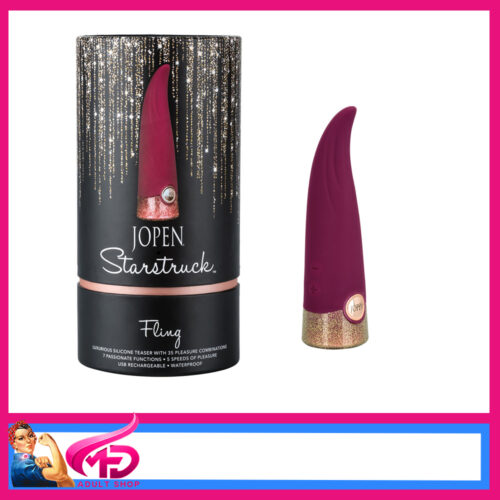 JOPEN | Vibrator Starstruck Fling 12 Level Teaser 5.5" Vibrator Burgundy Red