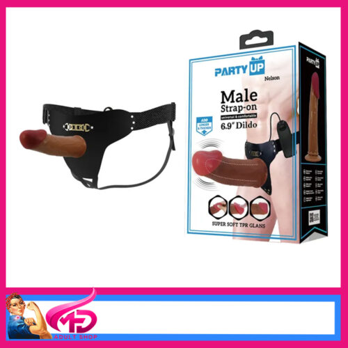 Party Up NELSON Vibrating Strap-On 6.9"