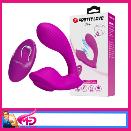 Pretty Love | Zico Wearable Remote Control Usb 12 Speeds Vibrator u Shape Purple