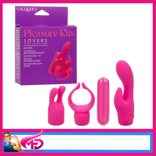 Pleasure Kits Lovers Usb Vibrator With Sleeves 10 Speeds 3 Tips Collection