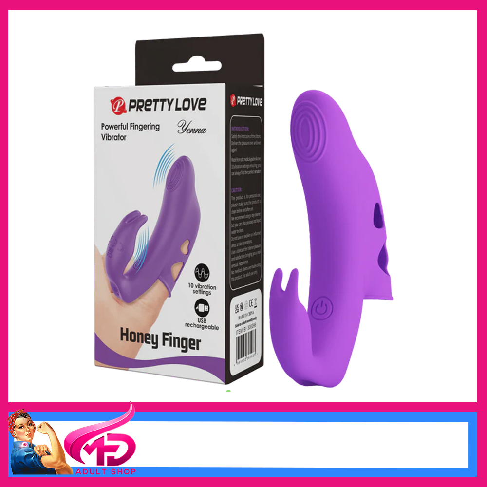 Pretty Love | Honey Finger Yenna 10 Speeds Fingering Vibrator Purple