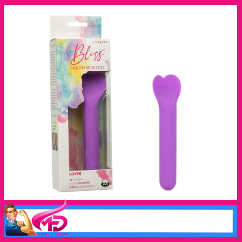 Bliss™ | Vibrator 12.75cm 10 Incremental Speeds Soft Liquid Silicone Purple