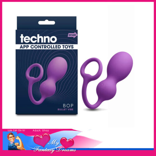 Techno | Bop Kegel Vibrator 8cm x 3.5cm 9 Speeds Usb Optional App Purple