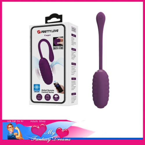 Pretty Love | Casper Purple 12 Speed Vibrating Egg Soft Global Optional App