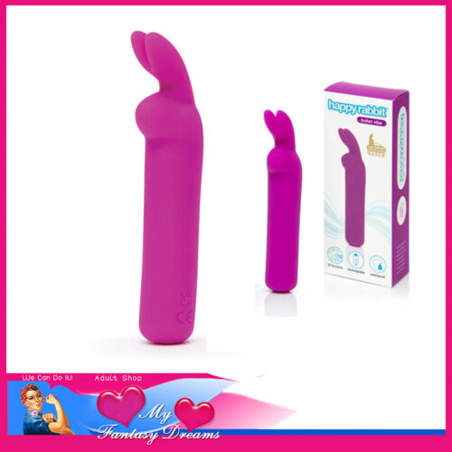 Happy Rabbit | 12 Speed Vibrator Rabbit Ears Bullet 4" Teaser Usb Purple