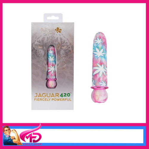 Maia | Vibrator 420 Tie Dye 10.1cm USB Hard Bullet 10 Speeds Base Button