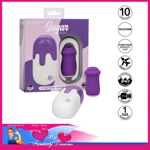 Sugar Rush | Extra Small 10 Level Air Wave Travel Clit Teaser Usb Purple