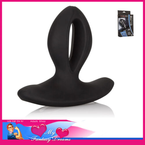 Calexotics | Eclipse Anal Vibrator 12 Speeds 2 Motors 3" x 2" Insert Black