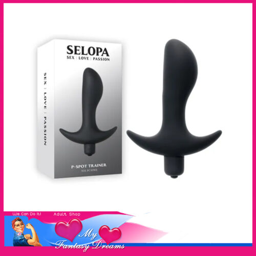 Selopa | Anal Plug Battery Operated Probe P-Spot Trainer 1 Speed Hard 12.7cm Black