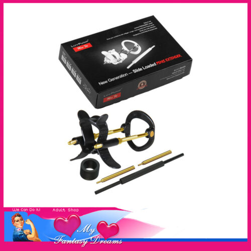 Luvpump | Penis Extender Breaks Penile Muscle Bonds For Permanent Enlargement Kit Black Gold