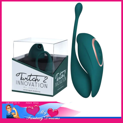 Twitch 2 Innovation | 10 Air Wave Tongue Action 10 Vibrator Egg Usb Waterproof Green