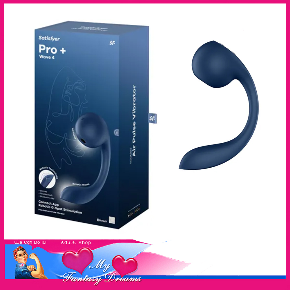 Satisfyer | 11 Air Wave Pro+ Wave 4 Massive 12" Long 8" Insert App Usb 12 Vibe Blue