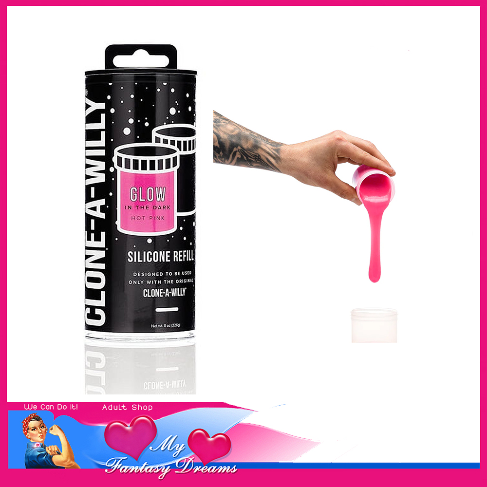 Clone-A-Willy | Silicone Refill Glow 7oz Pink