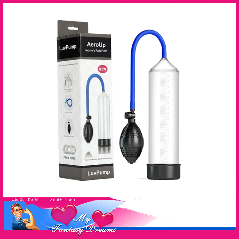 Luvpump | Penis Pump For Beginners Suits Up To 7" Cock Bulb Silicone Tubing Clear