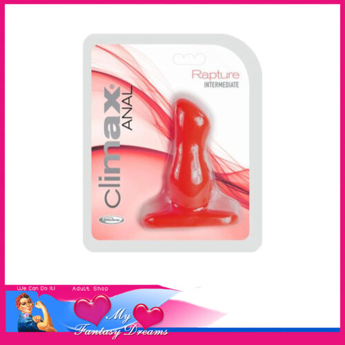 Topco | Climax Anal Plug Rapture 4.25" Insert Intermediate Silicone Red