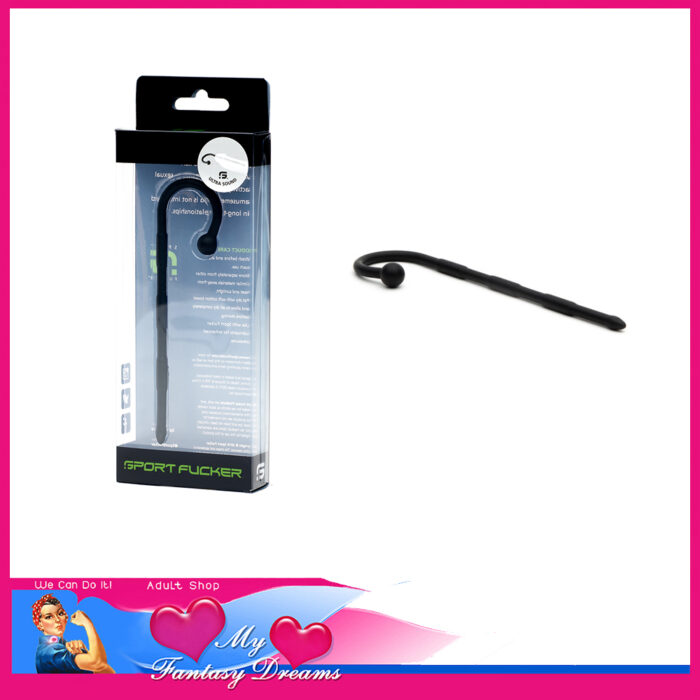 Sport Fucker | Ultra Sound Penis Plug Urethral Shaft 12.7cm With 5.2mm Widest Silicone Black