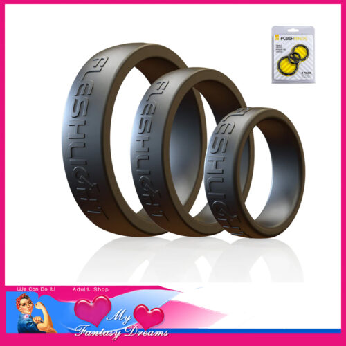 Fleshlight | Flashbands 3 Set Slim 25mm 38mm 44mm Penis Rings Stretchy Silicone