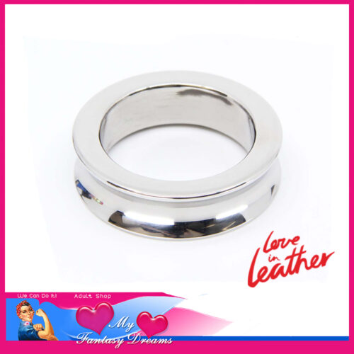 Love in Leather | 55mm Inner Cock & Balls Base Ring Very Heavy Stainless Steel RIN036SIL-55 Silver