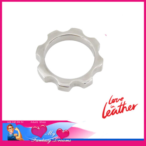 Love In Leather | Cock Ring With Torque Style Design Stainless Steel 45mm RIN046-45
