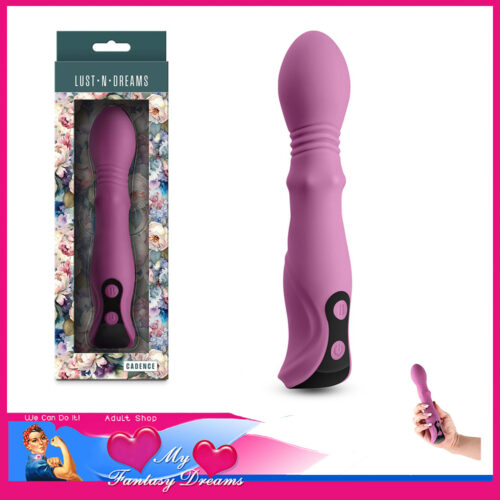 Lust-N-Dreams | Cadence Thrusting Vibrating Rotate 18 Levels Digital Display 18cm Silicone Purple