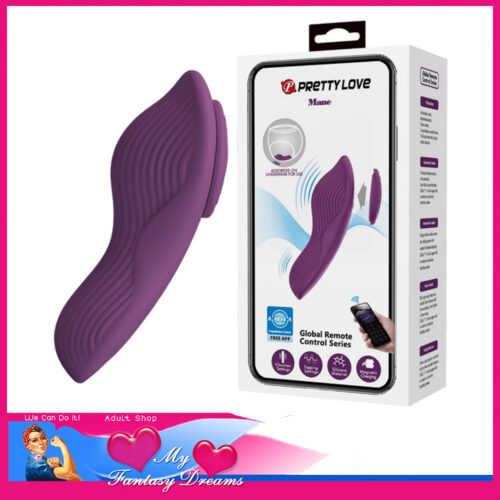 Pretty Love| Mane Optional Global App Remote Panty Vibrator 2 Motors 3.5" Multi Speeds Purple