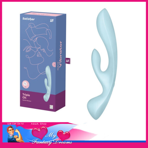 Satisfyer | Triple Oh Rabbit Usb Vibrator 3 Motors 9" Waterproof 12 Speeds Silicone Green