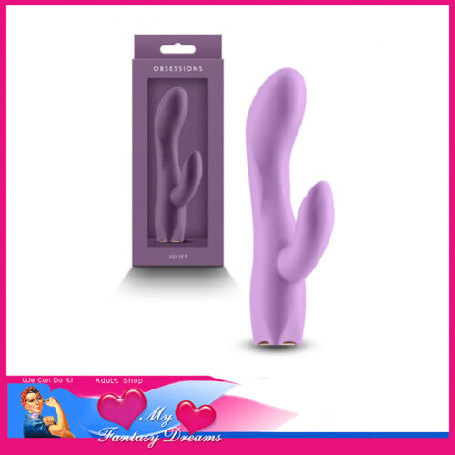 Obsessions | Juliet Vibrator 6" Rabbit Usb 10 Speeds Starter Sex Toy Waterproof Silicone Purple